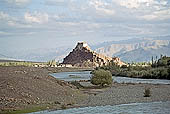 Ladakh - Stakna Gompa built on a mountain spur